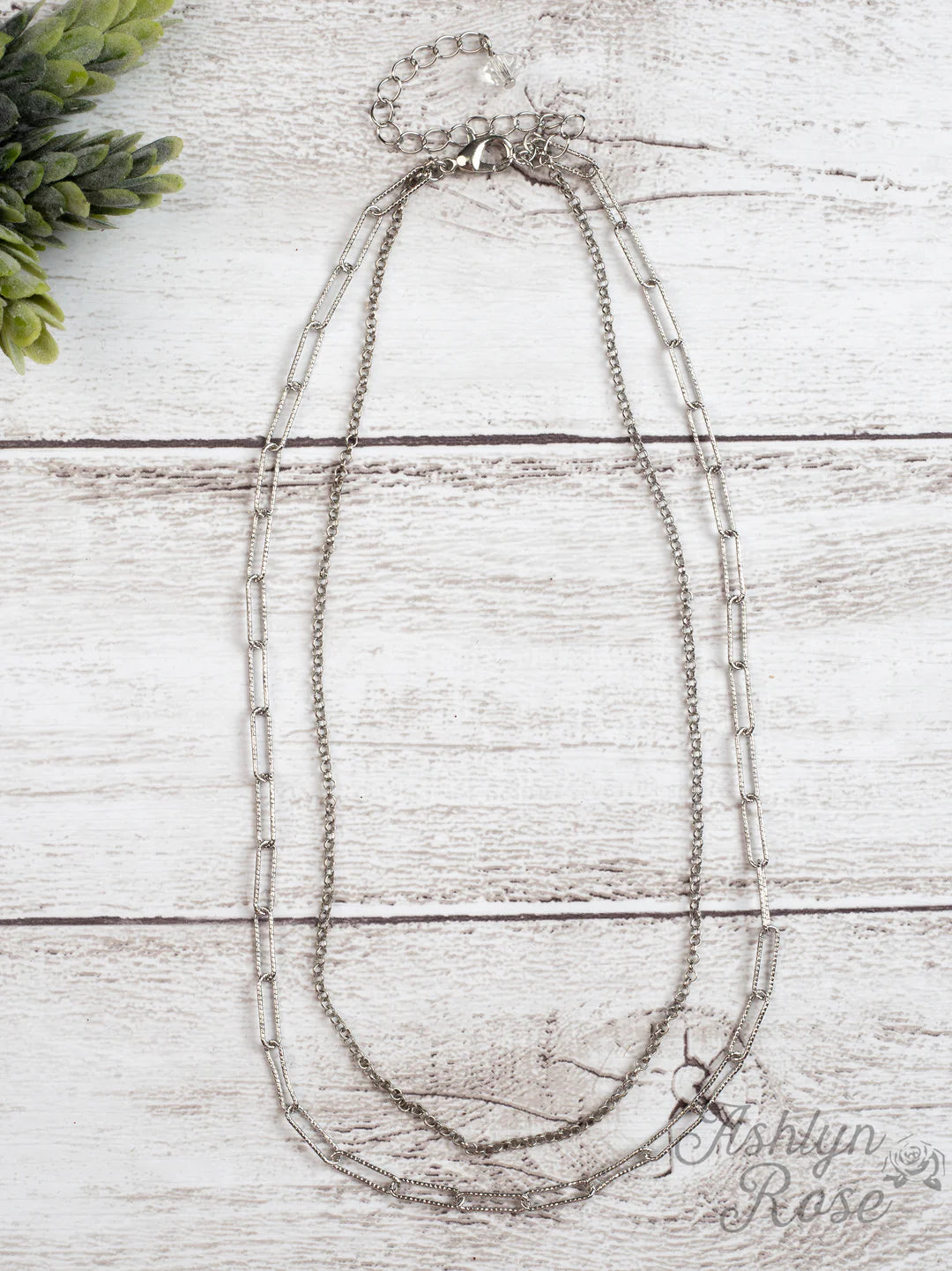 The Silver Luminate Layered Necklace