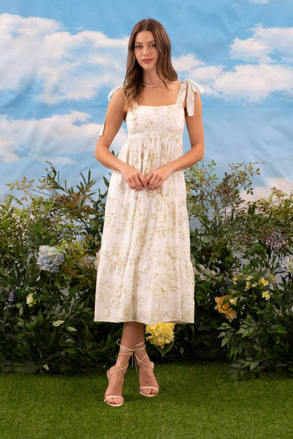 Garden of Grace Tiered Midi Dress