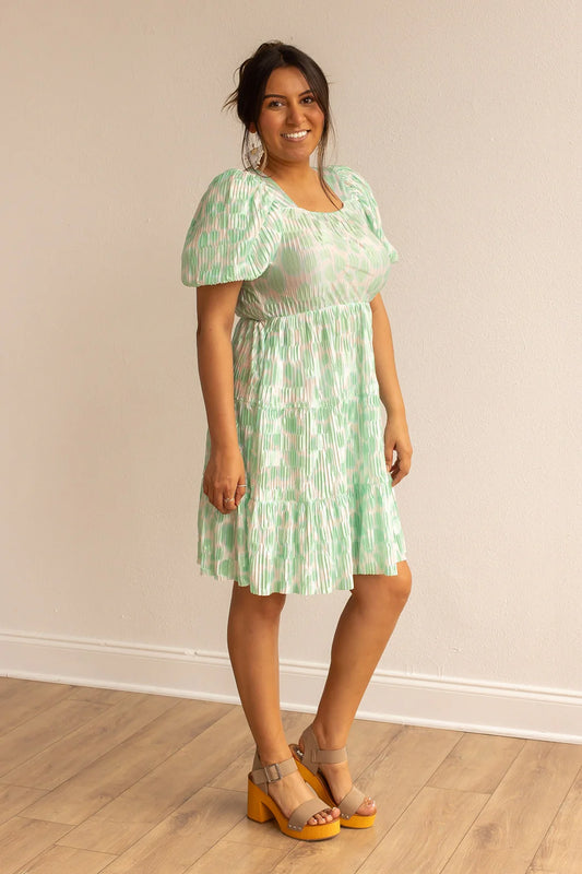 Lilly Mist Puff Dress