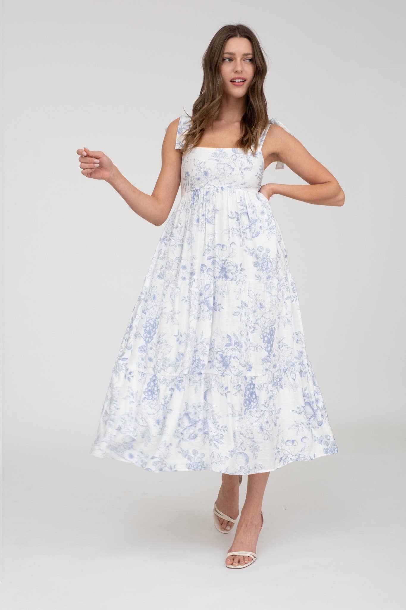 Garden of Grace Tiered Midi Dress